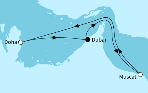 Zauber des Orients, Mein Schiff 5 vom 05.02.2026 bis 12.02.2026