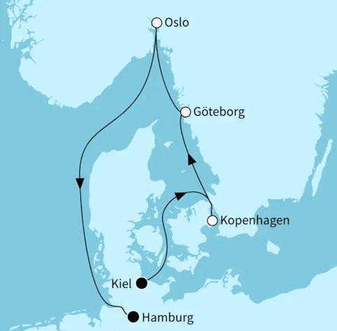 Auf Kurzreise in den Norden - Mein Schiff 6 vom 03.10.2027 bis 08.10.2027