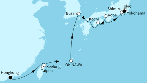Mein Schiff 6 vom 01.04.2026 bis 15.04.2026, TUI Cruises - Japans große Schätze