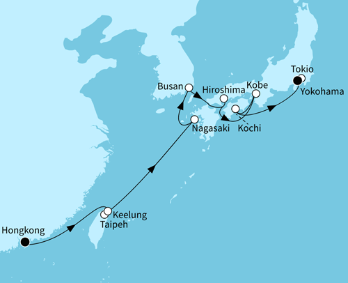 Mein Schiff 6 vom 30.03.2027 bis 13.04.2027, Japans große Schätze - ab Hongkong/bis Tokio