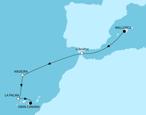Mein Schiff 6 vom 18.10.2026 bis 25.10.2026, Naturschätze der Kanaren und Madeira - ab Palma/bis Las Palmas