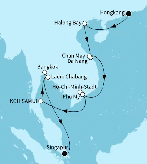 Mein Schiff 6 vom 12.05.2027 bis 26.05.2027, S&uuml;dasiens H&ouml;hepunkte - ab Hongkong bis Singapur