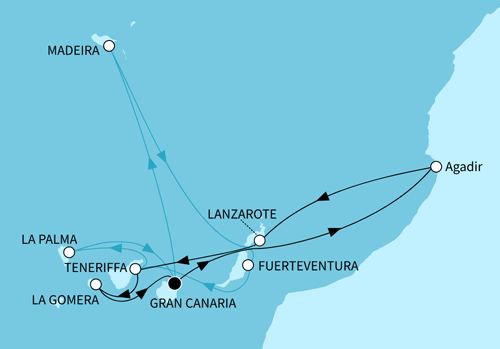 Jahresauftakt Kanaren & Madeira, Mein Schiff 7 vom 29.12.2025 bis 12.01.2026