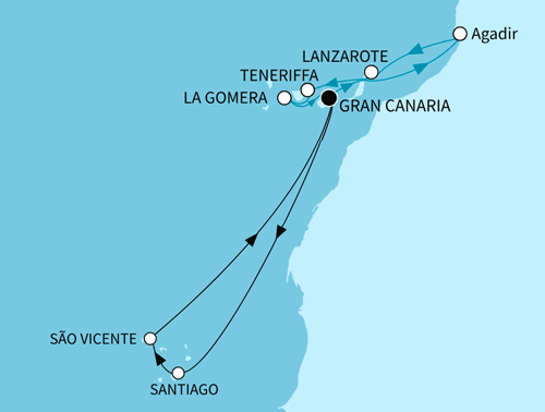 Kanaren, Kapverden und marokkanisches Flair, Mein Schiff 7 vom 18.02.2027 bis 04.03.2027