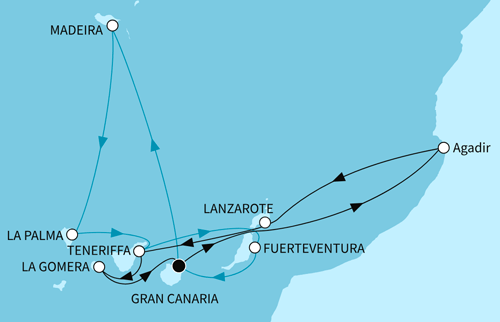 Kanaren, Madeira und marokkanisches Flair, Mein Schiff 7 vom 05.11.2026 bis 19.11.2026