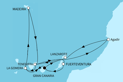 Kanaren, Madeira und marokkanisches Flair, Mein Schiff 7 vom 19.11.2026 bis 03.12.2026
