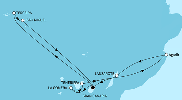 Kanaren mit Azoren und Madeira, Mein Schiff 7 vom 18.03.2027 bis 01.04.2027