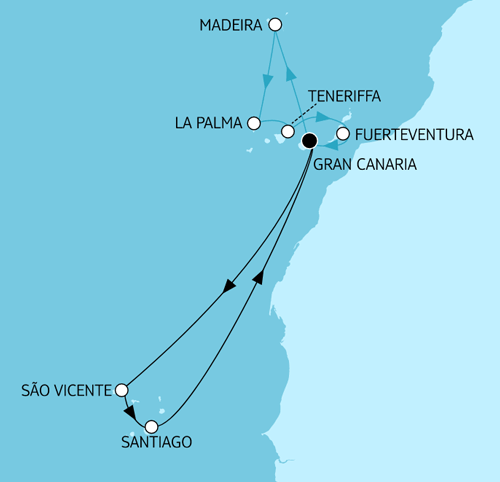 Kanaren mit Kapverdischen Inseln, Mein Schiff 7 am 24.11.2025, 26.01.2026 & 16.03.2026