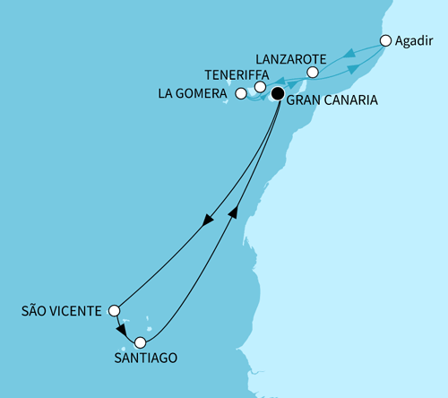 Kanaren mit Kapverdischen Inseln - 2 Wochen, Mein Schiff 7 am 01.12.2025, 02.02.2026 & 23.03.2026