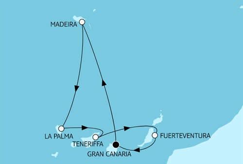 Kanaren mit Madeira, Mein Schiff 7 vom 28.01.2027 bis 04.02.2027