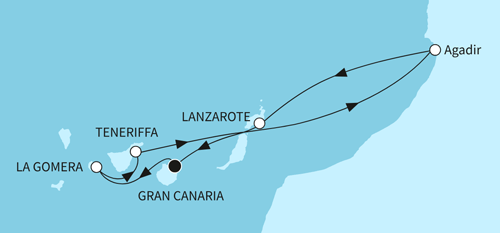 Kanaren mit Marokko, Mein Schiff 7 vom 11.03.2027 bis 18.03.2027