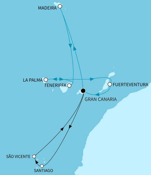 Kanaren und Kapverden, Mein Schiff 7 vom 07.01.2027 bis 21.01.2027