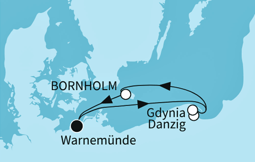 Kennenlernreise Ostsee mit der Mein Schiff 7 vom 22.05.2026 bis 26.05.2026, TUI Cruises