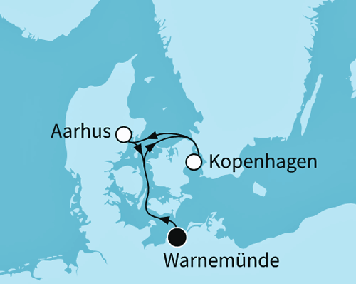 Kurze Auszeit in Dänemark mit der Mein Schiff 7 vom 14.05.2026 bis 17.05.2026, TUI Cruises