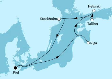 Metropolen der Ostsee, Mein Schiff 7 vom 22.08.2027 bis 29.08.2027