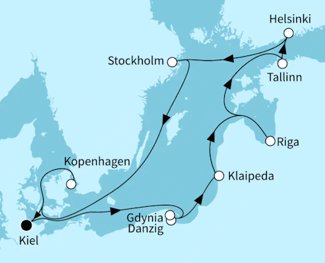 Ostsee mit Stockholm, Mein Schiff 7 vom 08.09.2027 bis 20.09.2027