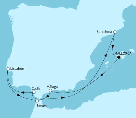 Sonniges Iberien und Marokko ab Kapstadt bis Palma, Mein Schiff Flow vom 27.05.2027 bis 06.06.2027