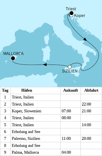 Taufreise, Mein Schiff Flow vom 17.06.2026 bis 25.06.2026