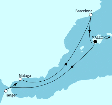 Willkommensreise mit Marokko, Mein Schiff Flow vom 03.07.2026 bis 10.07.2026