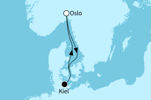 Kurzreise Oslo, Mein Schiff Relax vom 08.07.2026 bis 12.07.2026