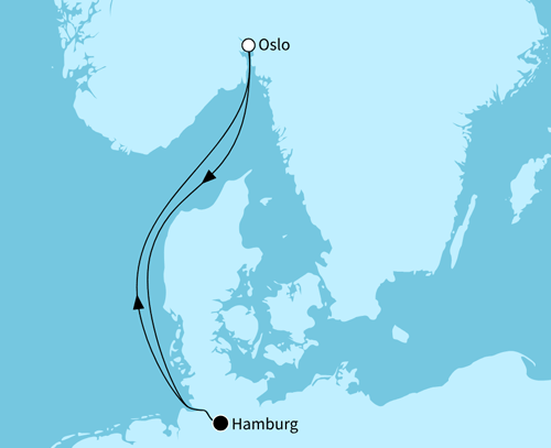 Kurzreise Oslo, Mein Schiff Relax vom 21.10.2026 bis 25.10.2026