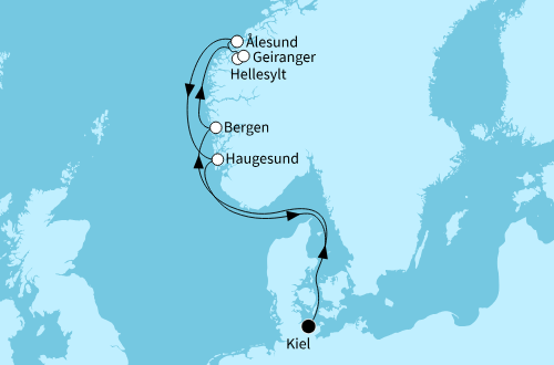 Norwegen mit Geirangerfjord, Mein Schiff Relax vom 24.05.2026 bis 31.05.2026