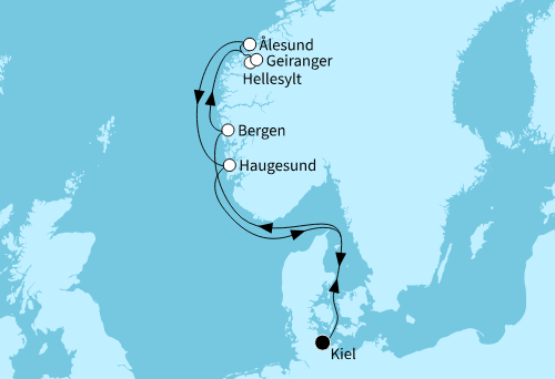 Norwegen mit Geirangerfjord, Mein Schiff Relax vom 30.08.2026 bis 06.09.2026