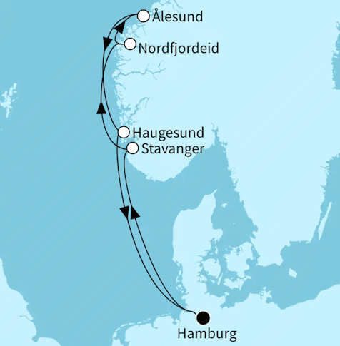Norwegens Fjordwelten ab/bis Hamburg, Mein Schiff Relax vom 13.06.2027 bis 20.06.2027