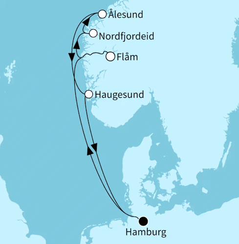 Norwegens Fjordwelten ab/bis Hamburg, Mein Schiff Relax vom 23.05.2027 bis 30.05.2027