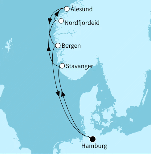 Norwegens Fjordwelten ab/bis Hamburg, Mein Schiff Relax vom 30.05.2027 bis 06.06.2027