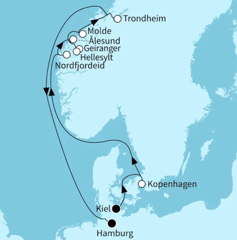 Sch&ouml;nheiten des Nordens ab Kiel bis Hamburg, Mein Schiff Relax vom 27.06.2027 bis 08.07.2027
