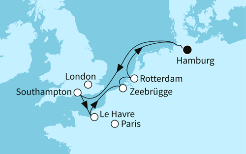 Westeuropas Vielfalt, Mein Schiff Relax vom 25.10.2026 bis 01.11.2026