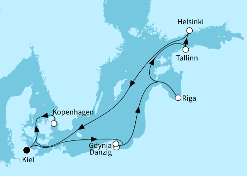 Zeitlose Ostsee - hyggeliges Kopenhagen, Mein Schiff Relax vom 04.10.2026 bis 14.10.2026