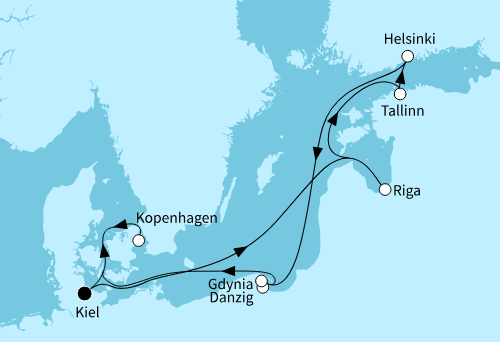 Zeitlose Ostsee - hyggeliges Kopenhagen, Mein Schiff Relax vom 06.09.2026 bis 16.09.2026